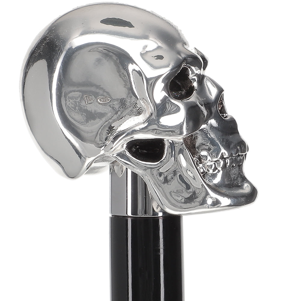 Italian Import: 925r Silver Skull Luxury Walking Stick Cheap Sale Footlocker Pictures