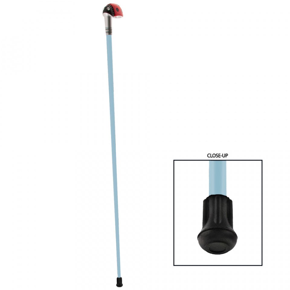 Lady Bug Lola Signature Carbon Fiber Walking Cane - 1 Sky Blue Shaft Cheap Original