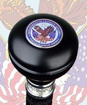 Veterans of War Knob Stick: Large Knob, Pewter Collar Sale Visit