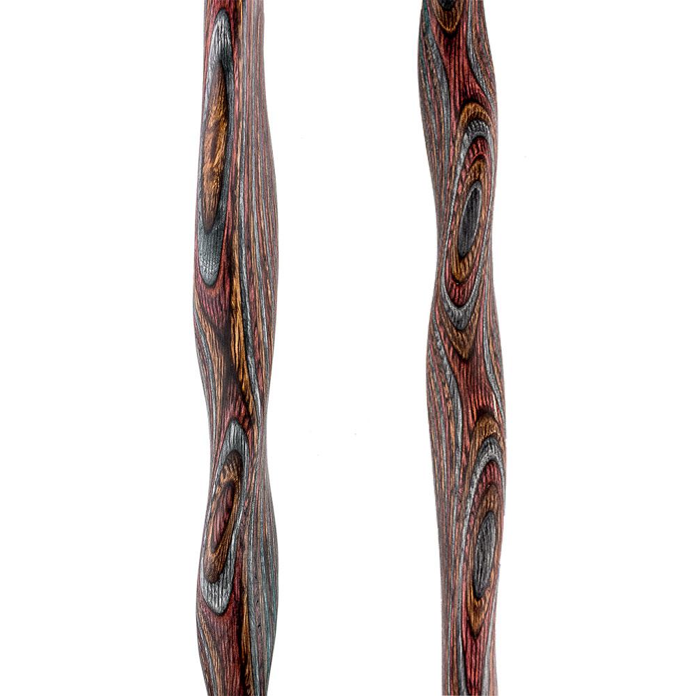 USA-Made Twisted Rustic Red Cane: Unique Colorwood Laminate Explore Online