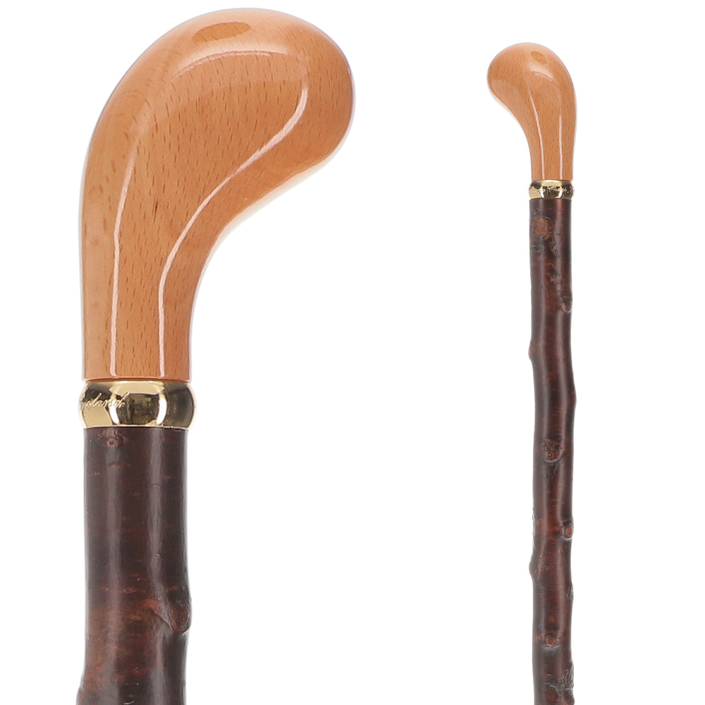 English Knob Walking Stick: Blackthorn Shaft, Brass Collar Clearance Footlocker Finishline