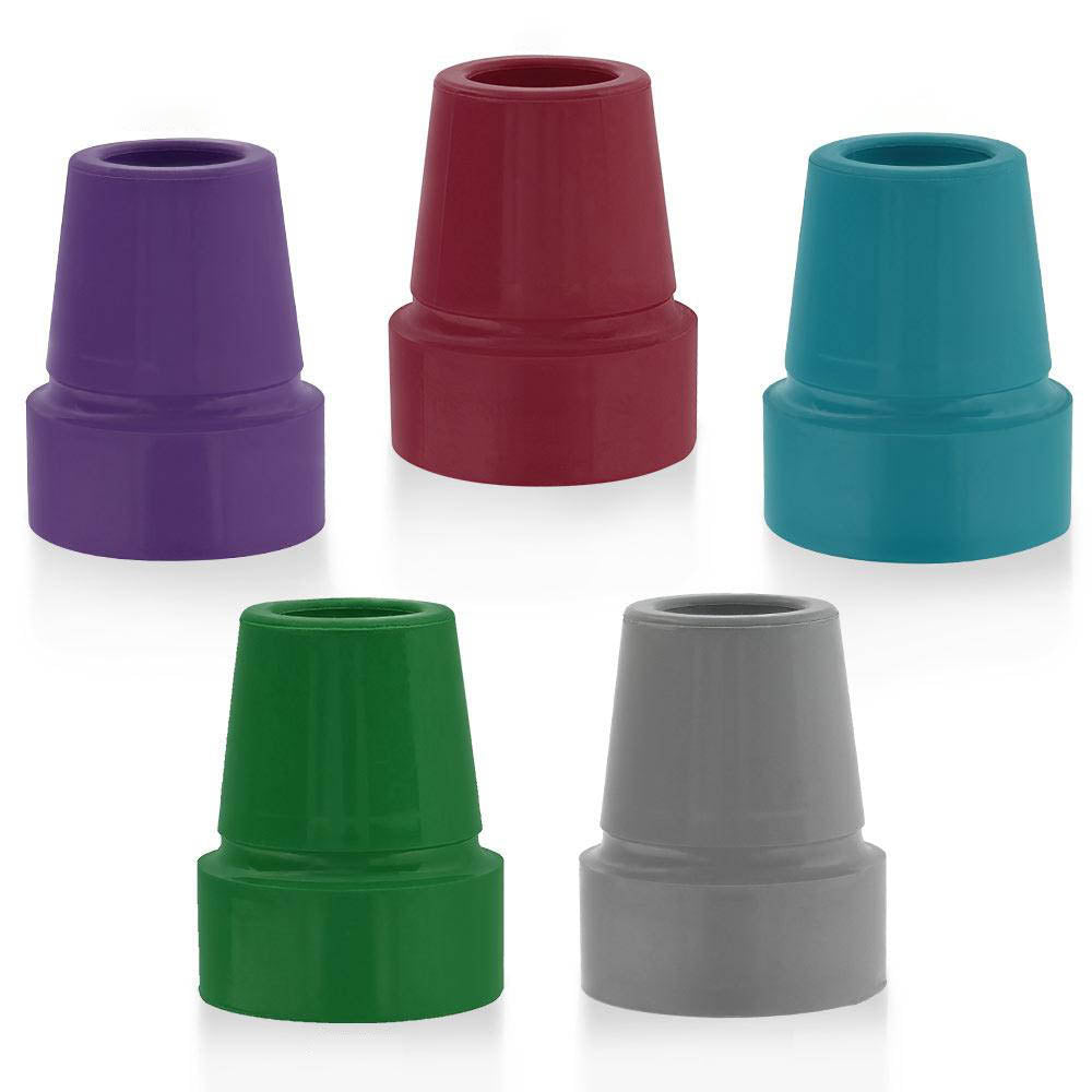 Colorful Designer 18mm Rubber Cane Tip - Choose Your Hue! Clearance Classic