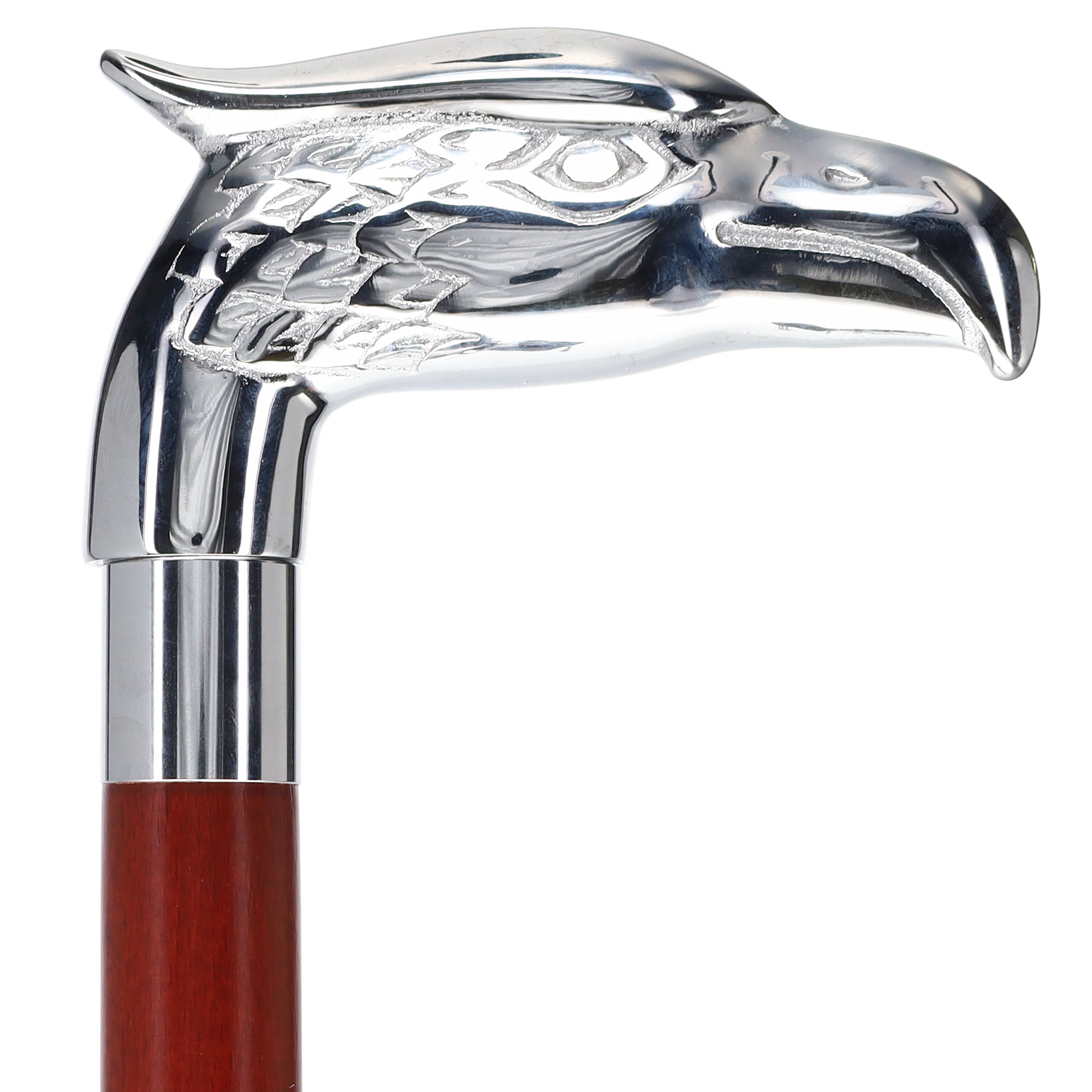 Scratch and Dent Eagle Premium Chrome Brass Handle Cane: Custom Shaft & Collar V3478 In China Cheap Online