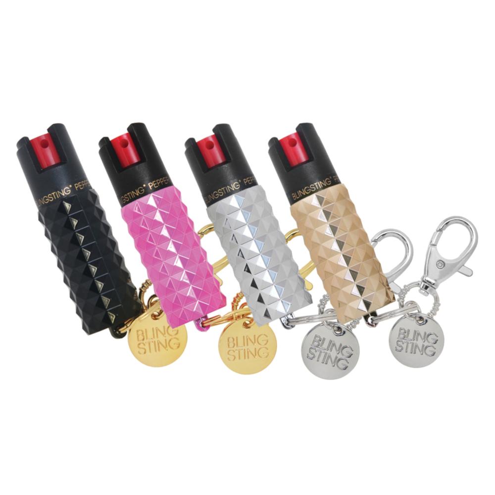 Pepper Spray - Bling Sting: 1/2 oz, Studded Clip-On for Cane Cheap Sale Purchase