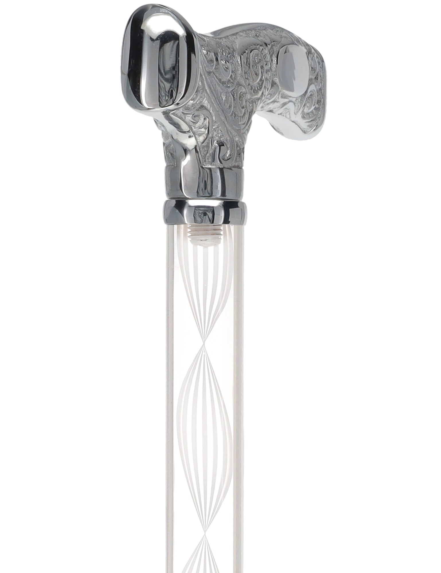 Make It Yours: Invisible Clear Shaft w/ Premium Chrome Brass Cane The Cheapest For Sale