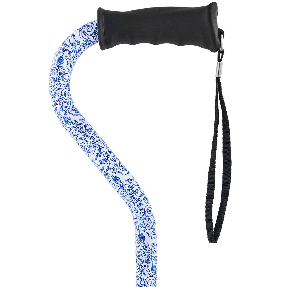 Blue Rain Designer Aluminum Convertible Quad Walking Cane with Comfort Grip - Adjustable Shaft Buy Cheap Manchester Great Sale