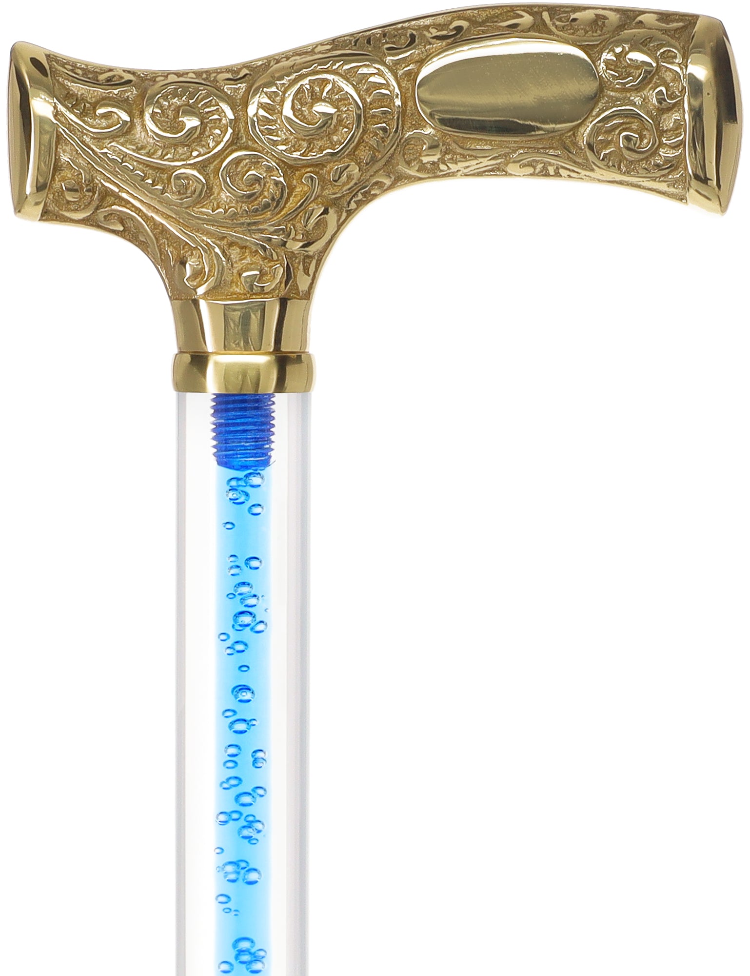 Make It Yours: Color Invisible Clear Shaft w/ Premium Brass Cane Cheap Best Store To Get