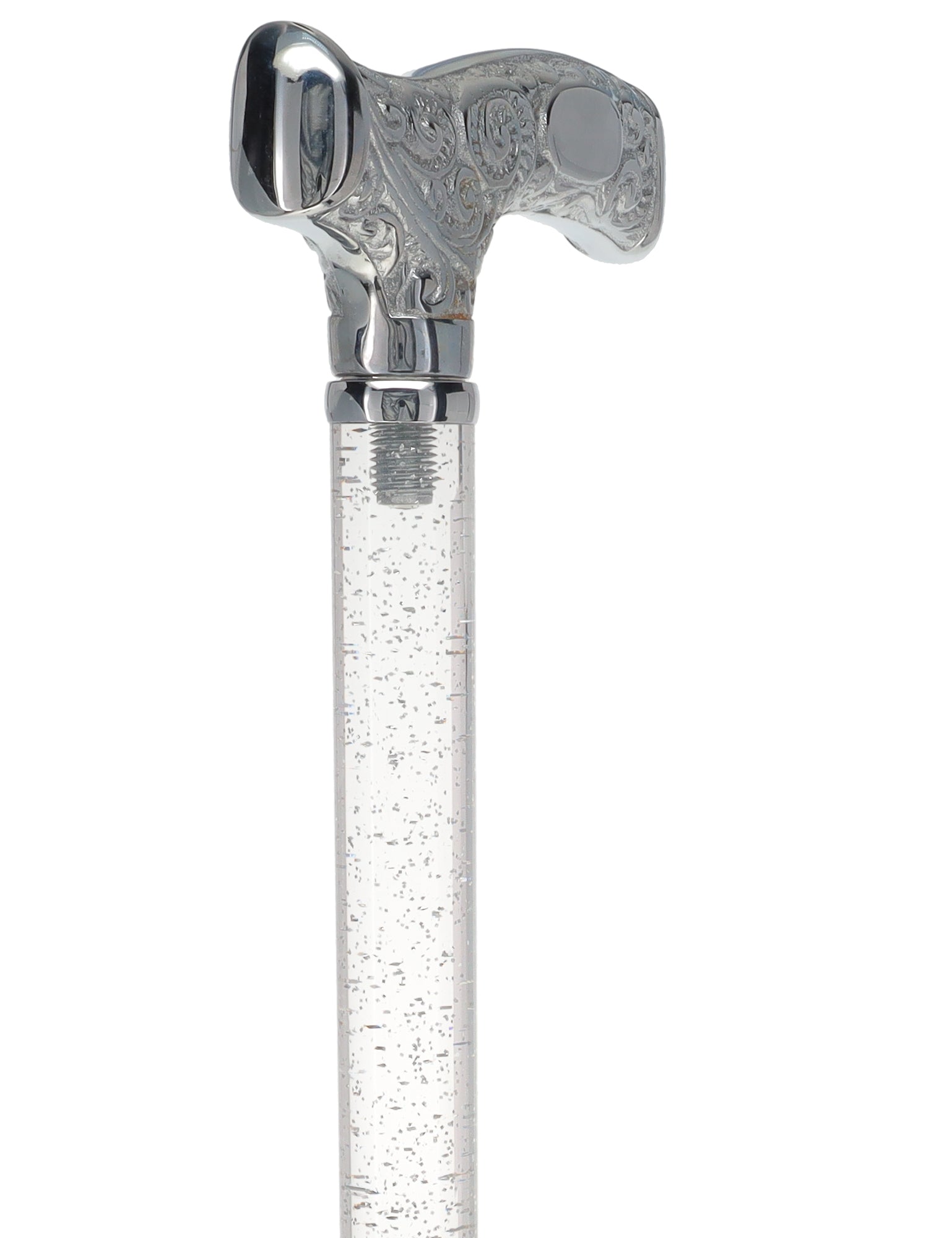 Make It Yours: Invisible Clear Shaft w/ Premium Chrome Brass Cane The Cheapest For Sale