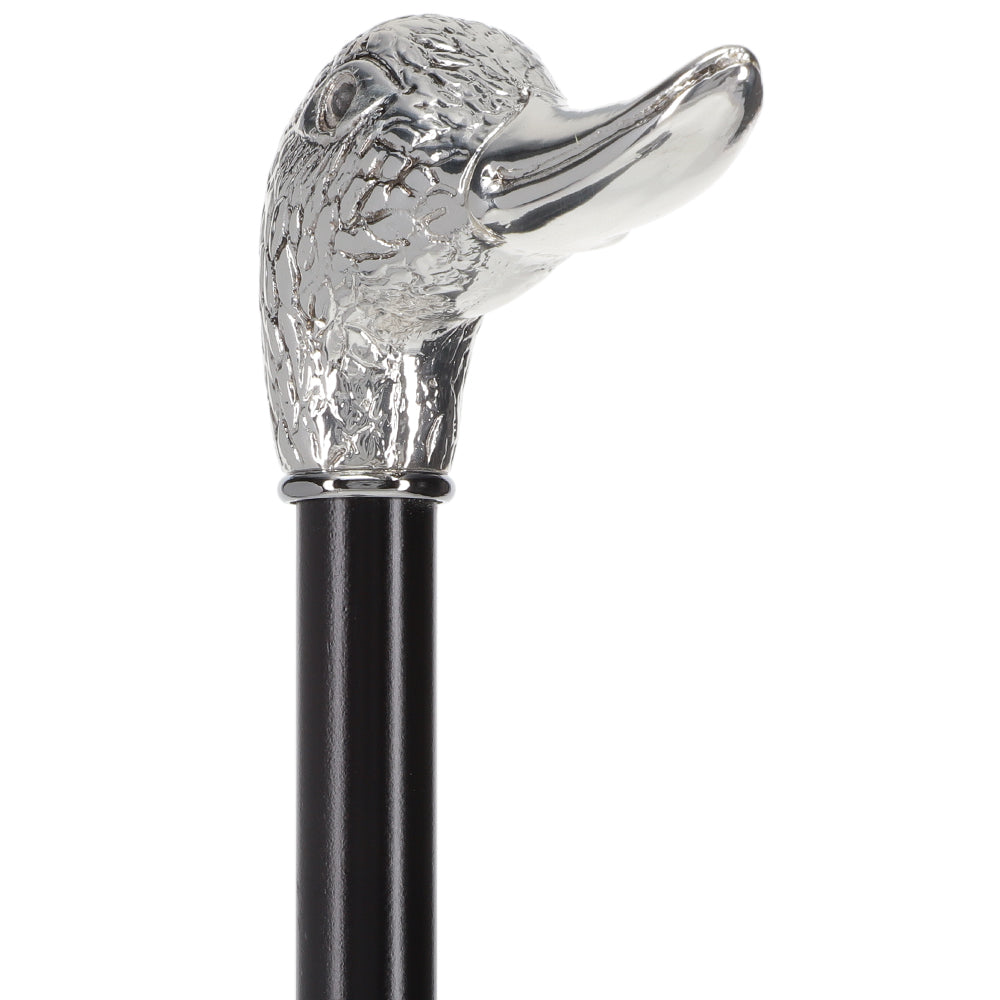 Italian Luxury Silver 925 Duck Walking Stick: Elegant Design Discount Codes Really Cheap