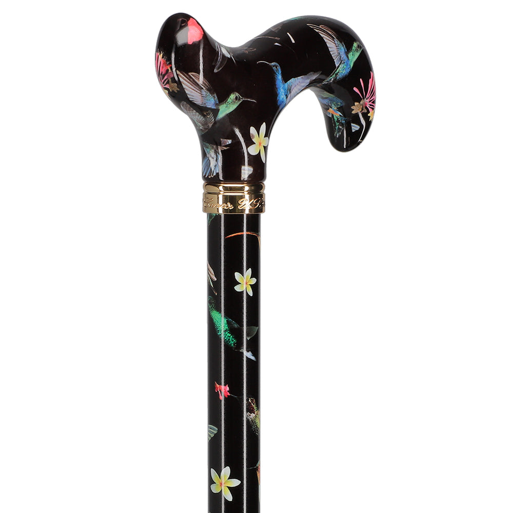 Flight of the Hummingbird: Designer Pattern Adjustable Cane Outlet Genuine