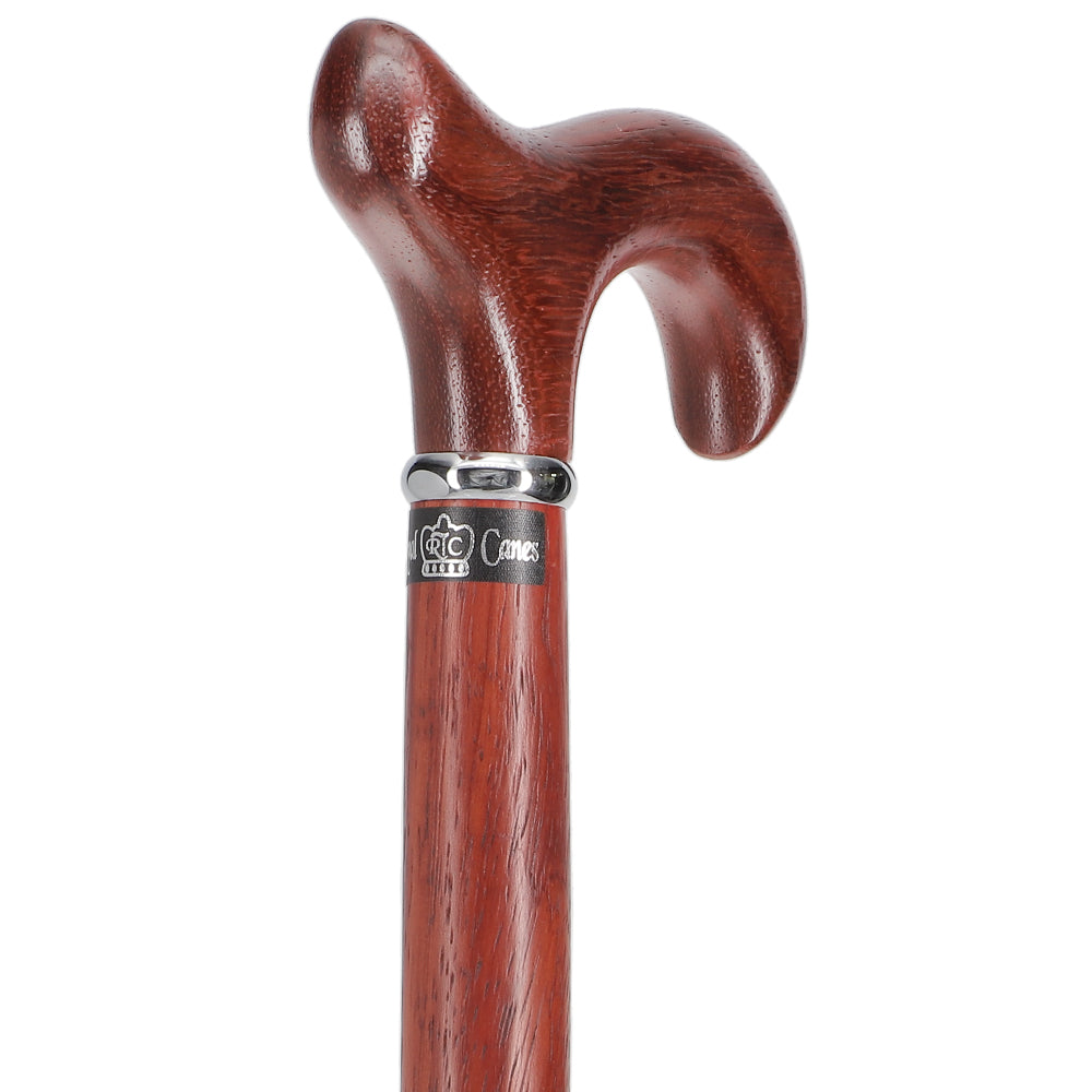 Rope Twist Derby Cane - Padauk Shaft & Silver Collar Discount 2025 New