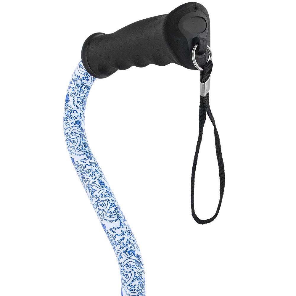 Blue Rain Designer Aluminum Convertible Quad Walking Cane with Comfort Grip - Adjustable Shaft Buy Cheap Manchester Great Sale