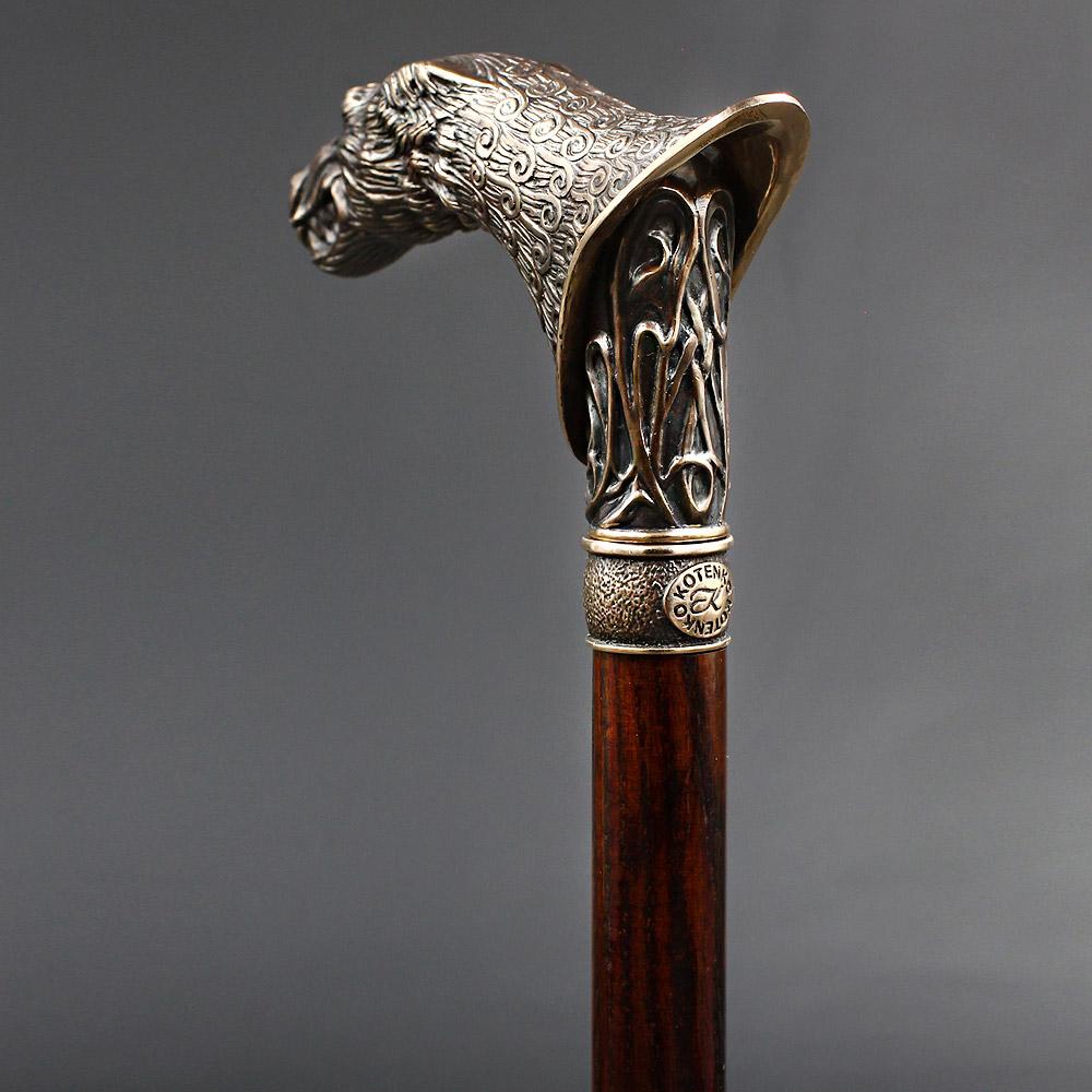 Victorian Wolf: Artisan Intricate Detail Brass Design Cane Cheap Sale 2025 Newest