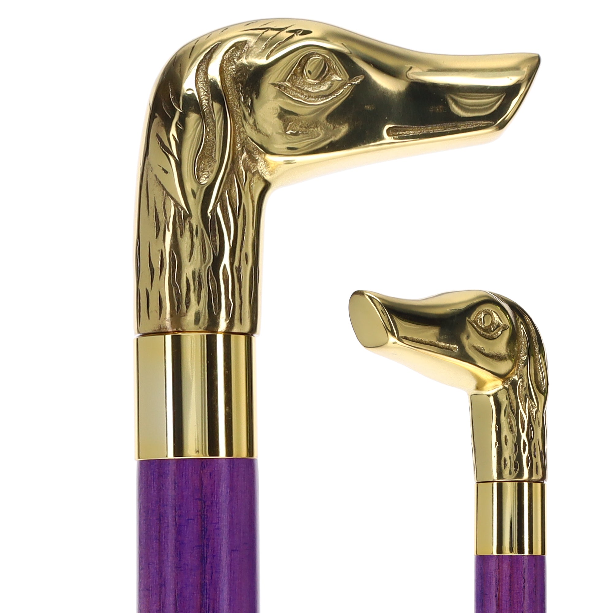 Premium Brass Dog Handle Cane: Stained Custom Color Shaft Sale Wiki