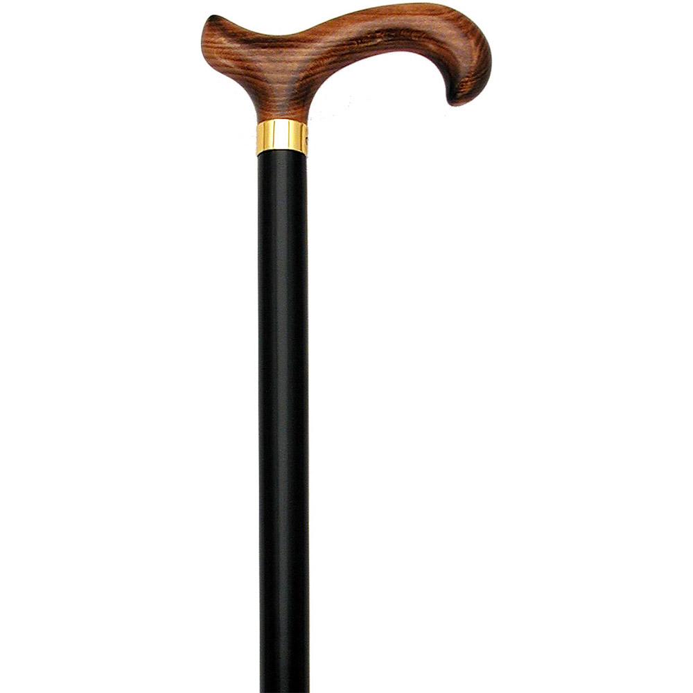 Flame-Scorched Deluxe Derby Cane: Dark, Black Beechwood Shaf Ebay