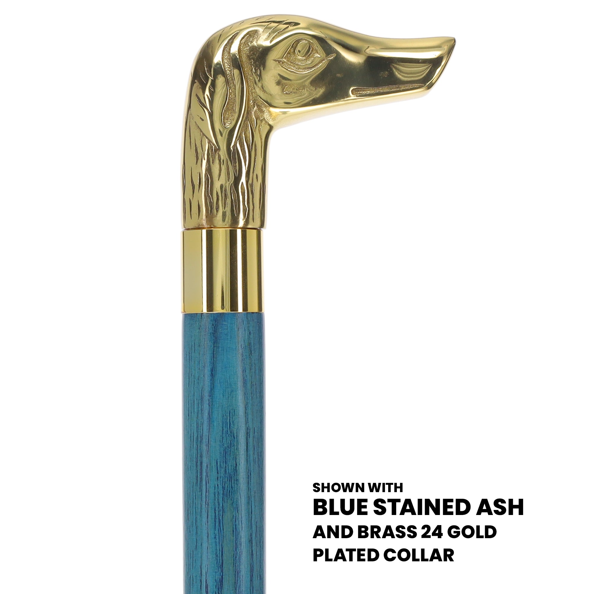 Premium Brass Dog Handle Cane: Stained Custom Color Shaft Sale Wiki