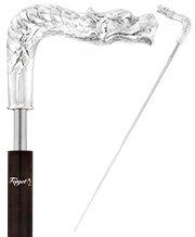 French Dragon Sword Cane: Silver Plated Fritz, Stamina Wood Cheap Sale Release Dates