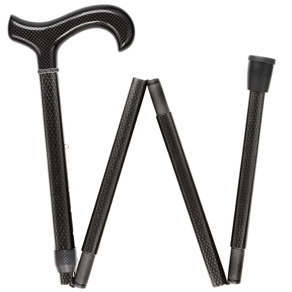 Premium Carbon Fiber Cane, Tripe Wound, Adjustable & Foldable Order Cheap Online