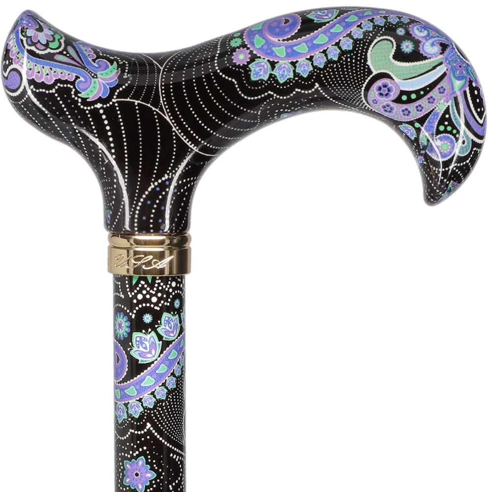 Purple Majesty: Designer Adjustable Cane w/ Patterned Handle Sale Deals