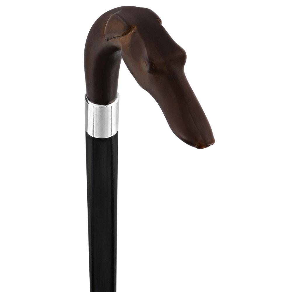 Whippet Dog Crook Cane: Unique Style & Design With Paypal For Sale