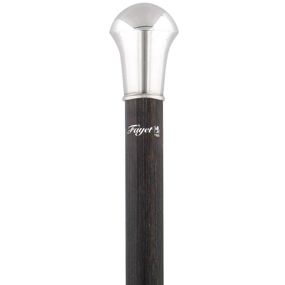 French Silver Knob Walking Stick: Stamina Wood Shaft Cheap Sale