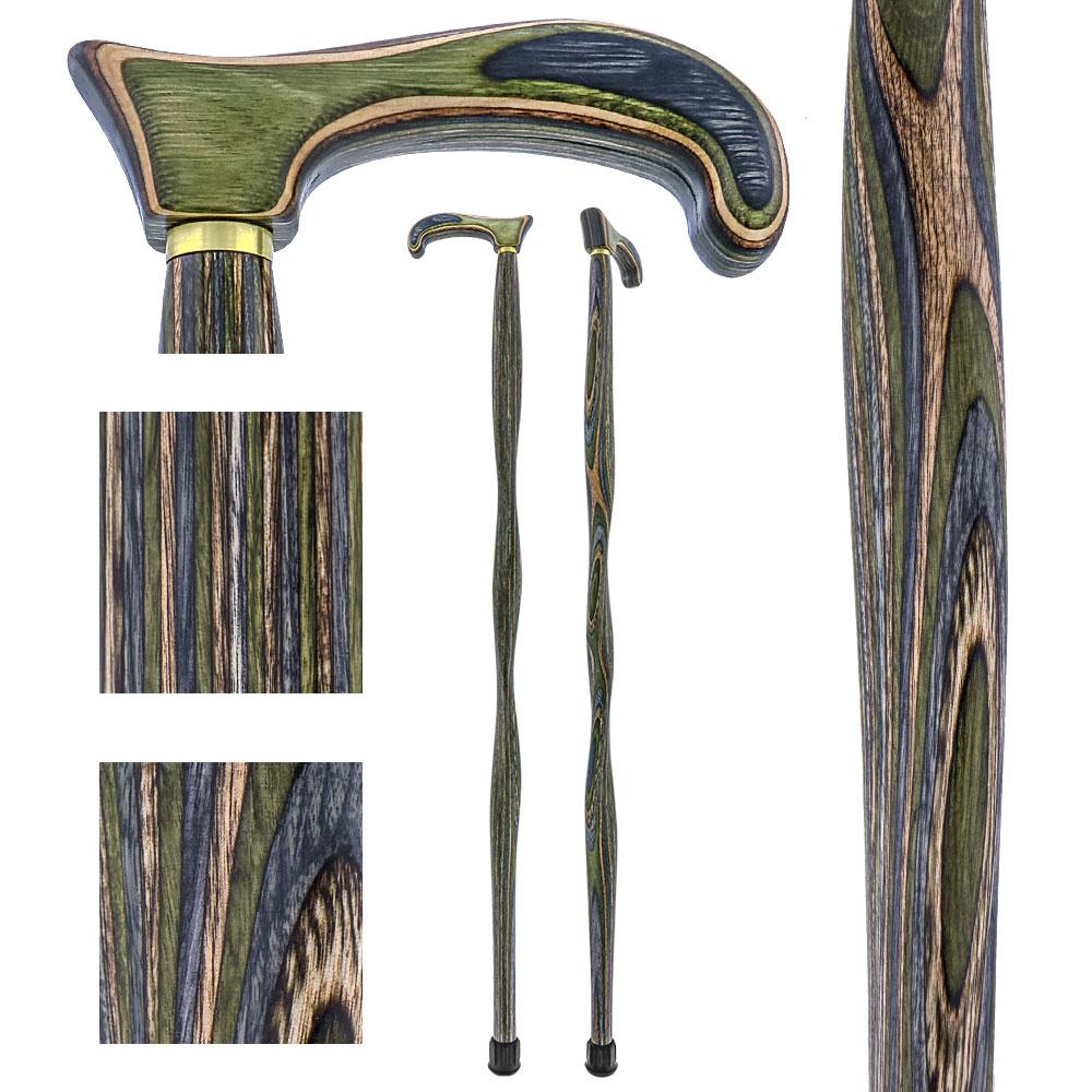 USA-Made Twisted Camo Cane: Stylish Colorwood Laminate Clearance Largest Supplier