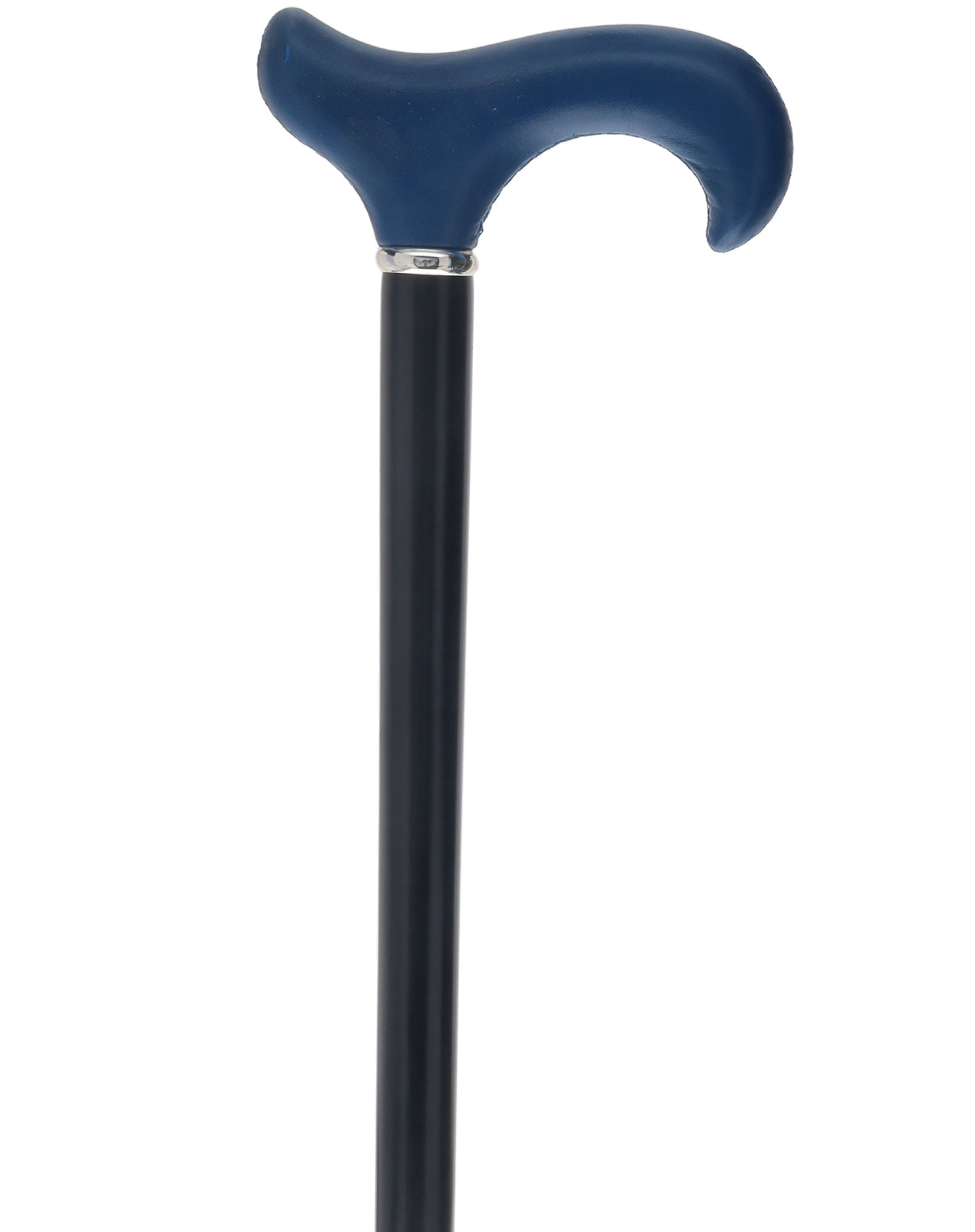 Unique single item listing: Blue leather derby handle w/ black shaft walking cane Buy Cheap Pre Order