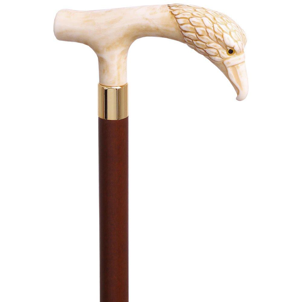 Fritz Eagle Faux Ivory Handle Italian Handle Cane w/ Custom Shaft & Collar Sale Visit