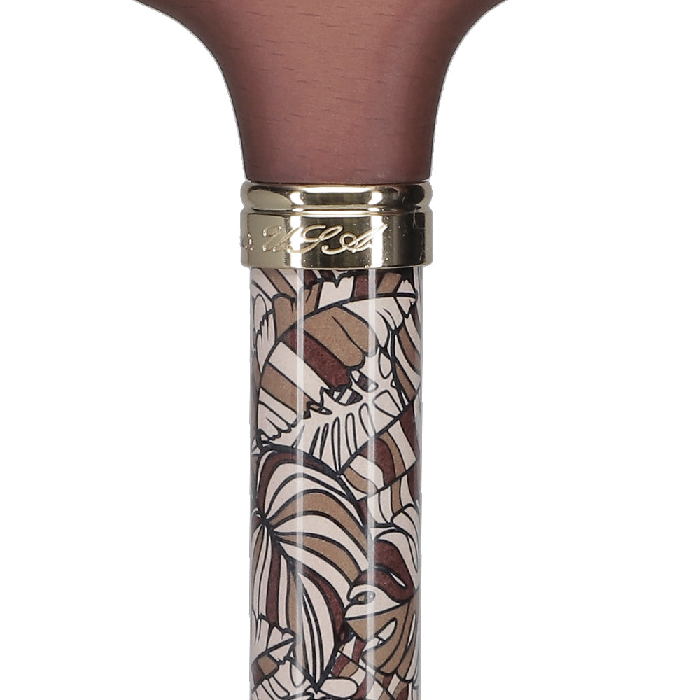 Bahama Leaf Adjustable Derby Cane - w/ SafeTbase Real Sale Online