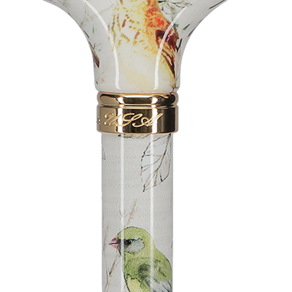 Watercolor Bird: Designer Derby Cane with Patterned Handle Cheap Official