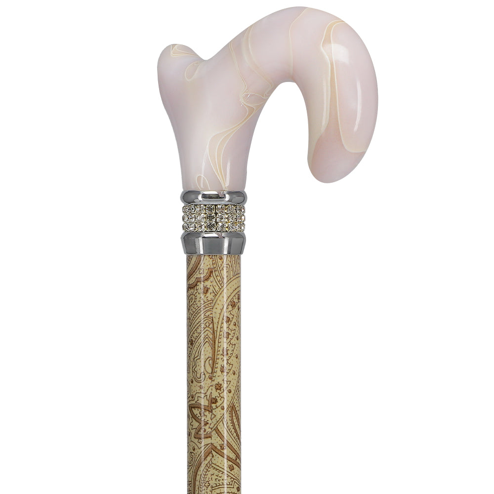 Scratch and Dent Creme Pearlz Designer Adjustable Cane V1697 Buy Cheap Cost