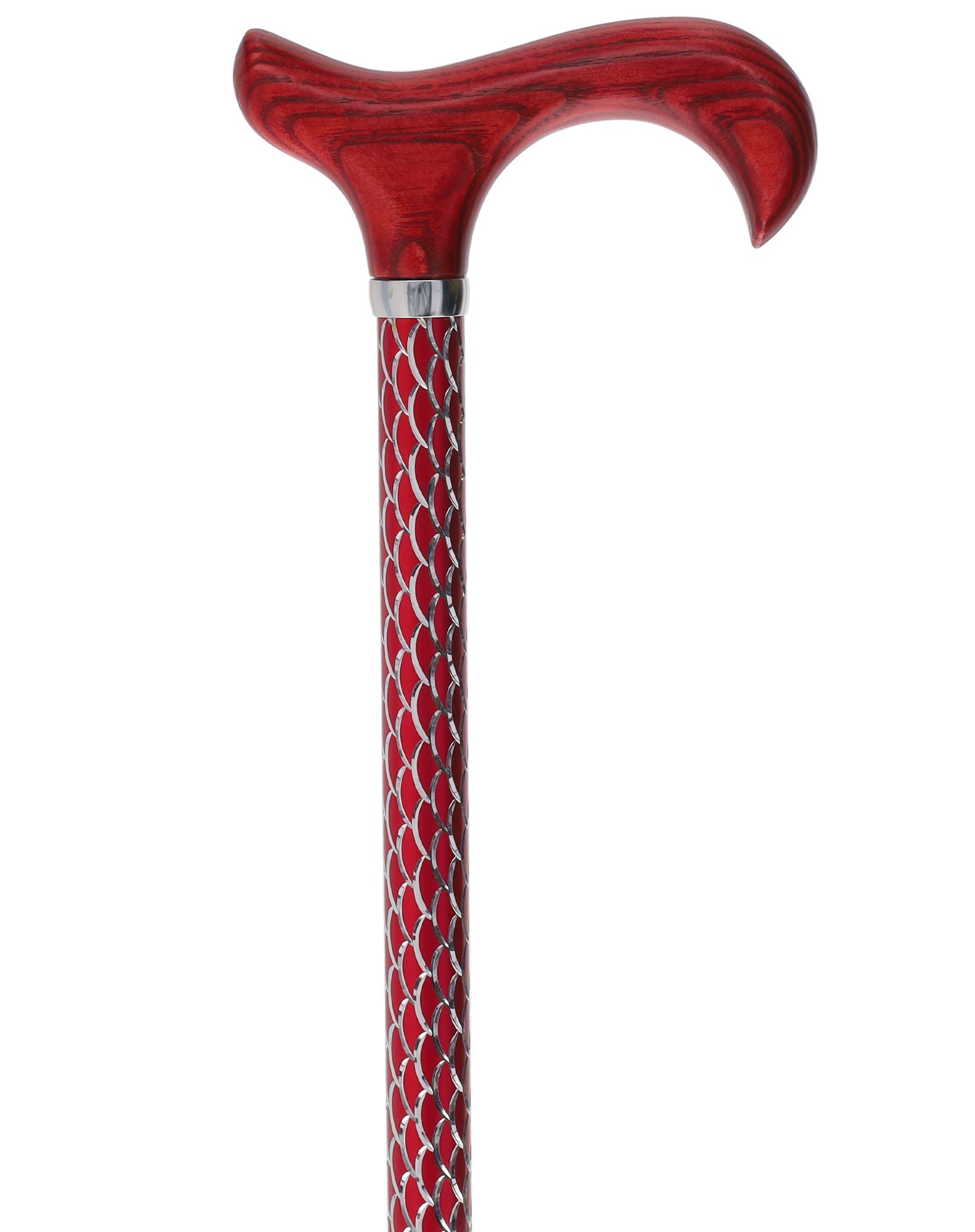 Limited single item listing: Red Etched Adjustable Cane w/ wooden red handle Discount Brand New Unisex