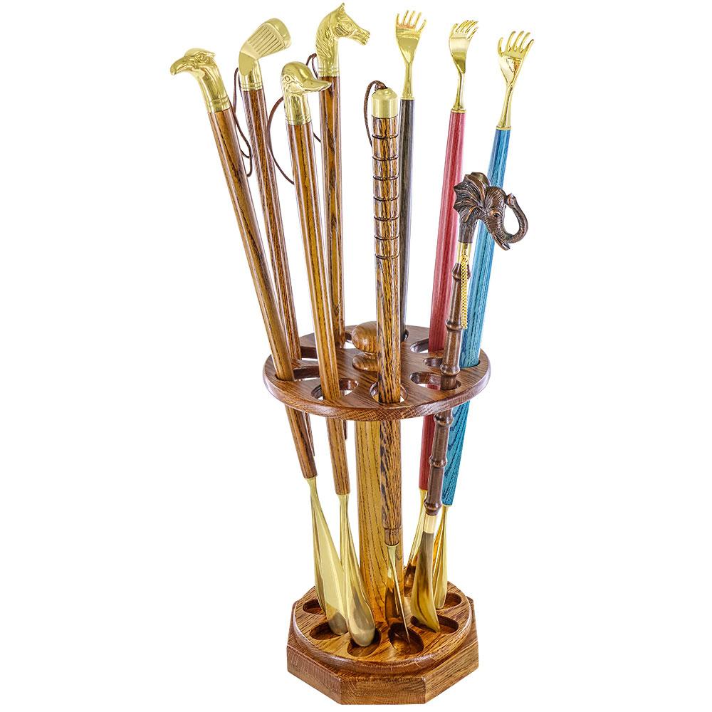 Natural Oak Wooden Shoe Horn Stand: Functional & Elegant Discount 2025