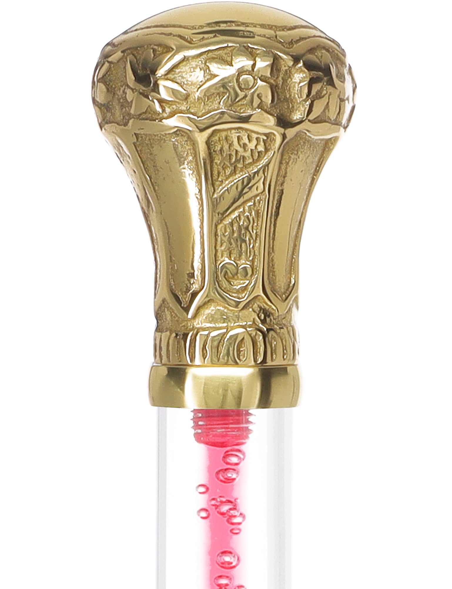 Color Crystal Elegance Brass Knob Cane with Invisible Acrylic Shaft Options Low Cost Cheap Pice