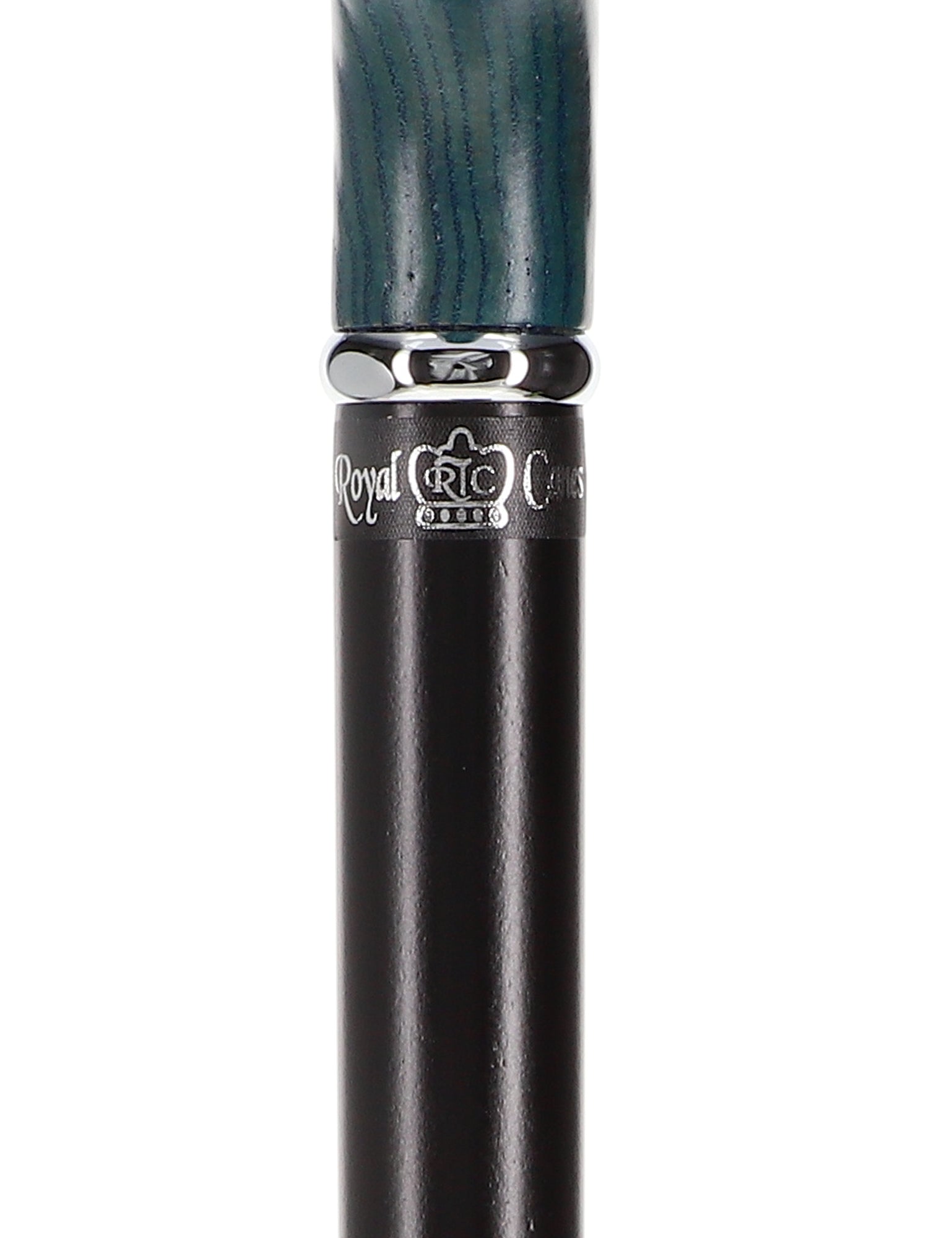 Stylish Blue Denim Fritz Cane, Sleek Black Beechwood Shaft Cheapest For Sale