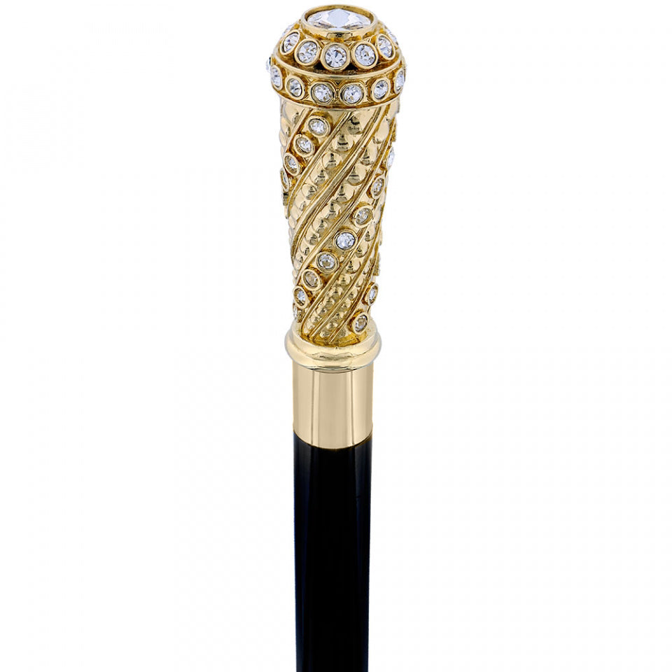 Italian Luxury: Exclusive 24K Gold & Swarovski Crystal Stick Cheap Sale Professional