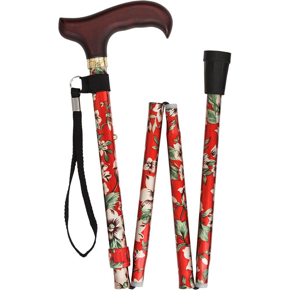 Scratch and Dent Crimson Beauty Adjustable Folding Cane V3421 Clearance Discounts