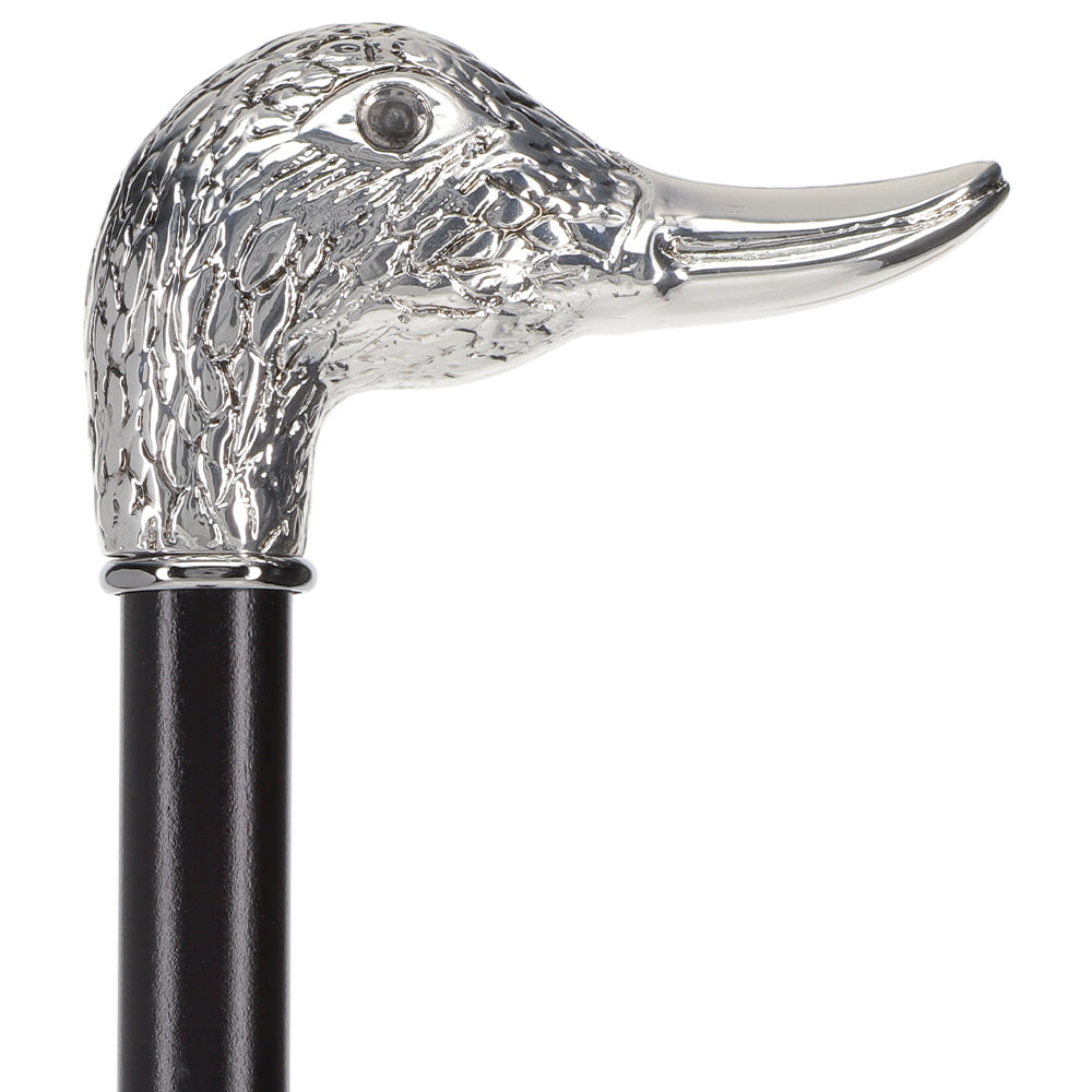 Italian Luxury Silver 925 Duck Walking Stick: Elegant Design Discount Codes Really Cheap