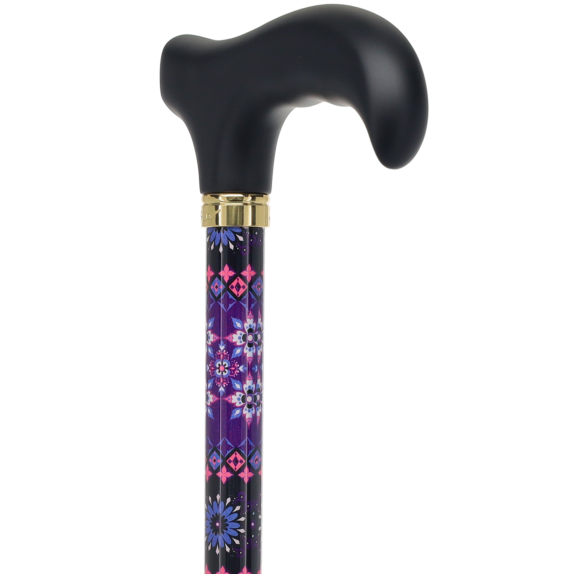 Pretty Purple Adjustable Derby Walking Cane with Engraved Collar w/ SafeTbase Genuine Cheap Online