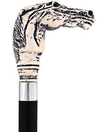 Scrimshaw Horse Head Cane - Unique Art Carved Design Cheapest Cheap Online