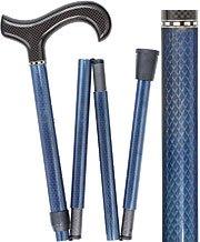 Scratch and Dent Triple Wound Blue Folding Adjustable Walking Cane V2239 Cheap Sale Professional