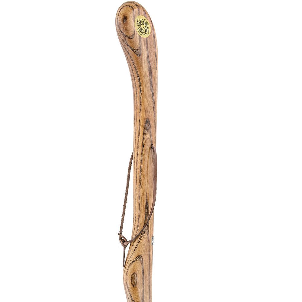 Brown Ash Riverbend Hiking Staff: Customizable with Engraving Where To Buy Low Pice