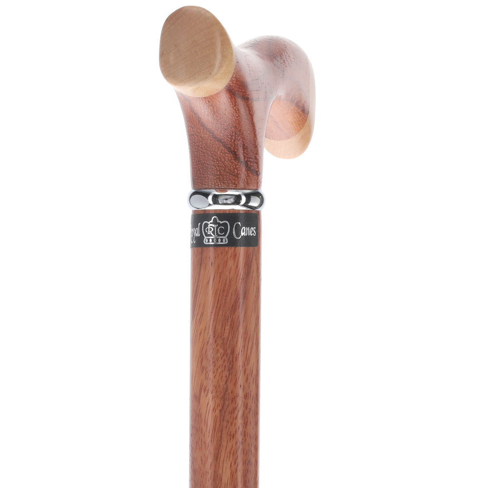 Genuine Red Zebra & Maple Two-Tone Fritz Cane Clearance Extremely