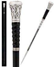 Blackjack 925R Silver Plated Knob Sword Cane w/ Hidden Dice Discount Outlet Locations