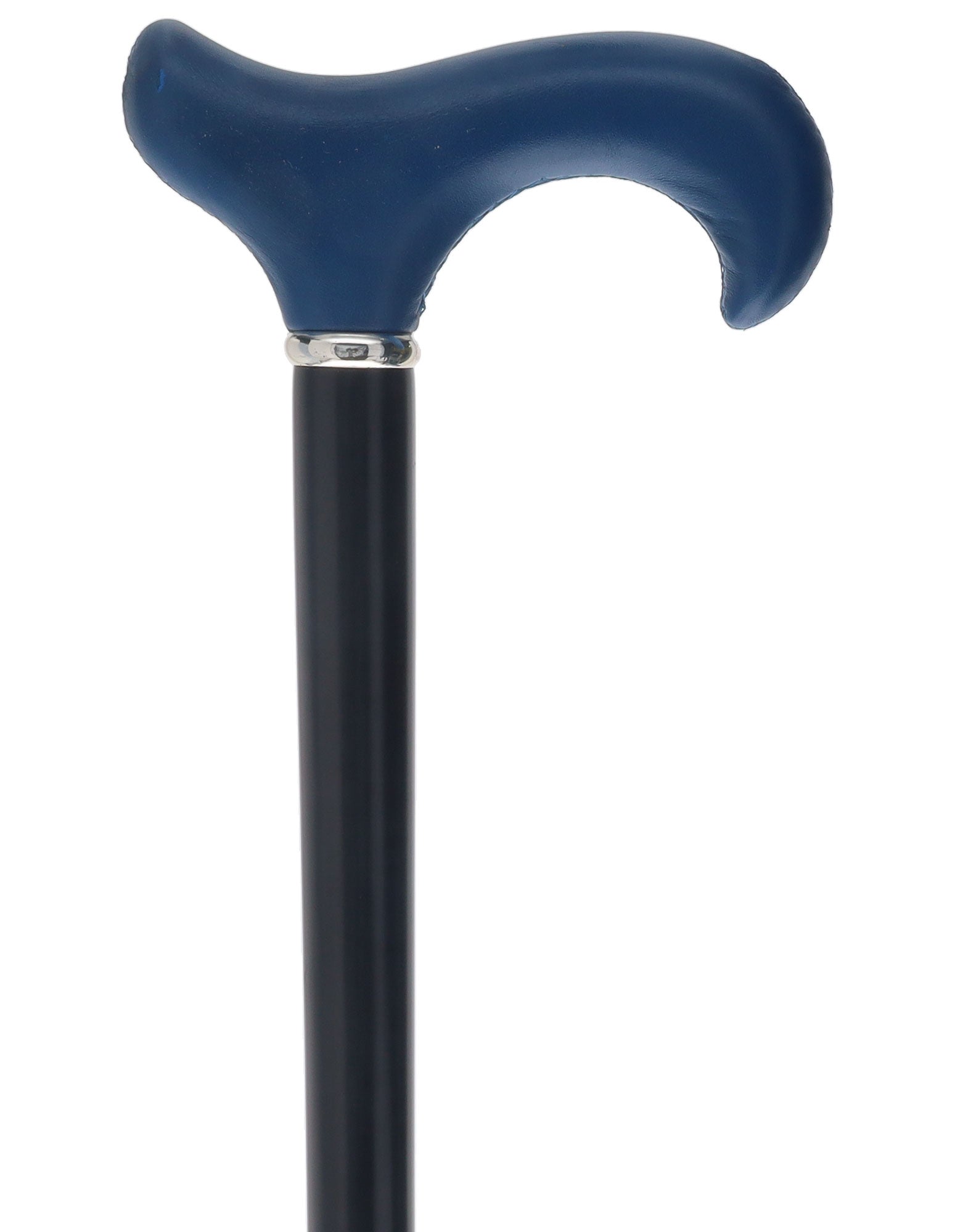 Unique single item listing: Blue leather derby handle w/ black shaft walking cane Buy Cheap Pre Order