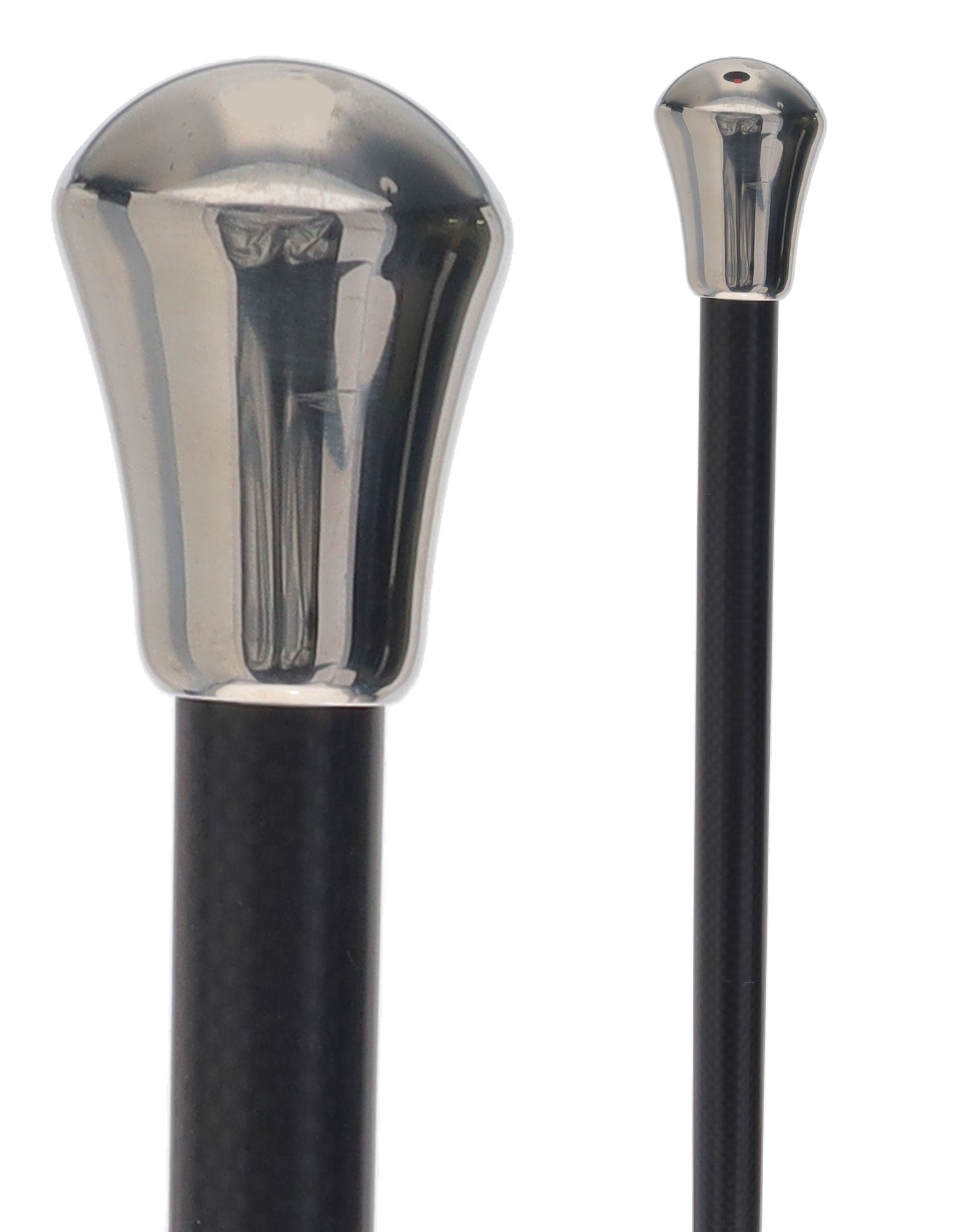 Rare Collector's Piece Listing: Chrome knob handle Carbon Fiber shaft Sword cane For Cheap Cheap Online