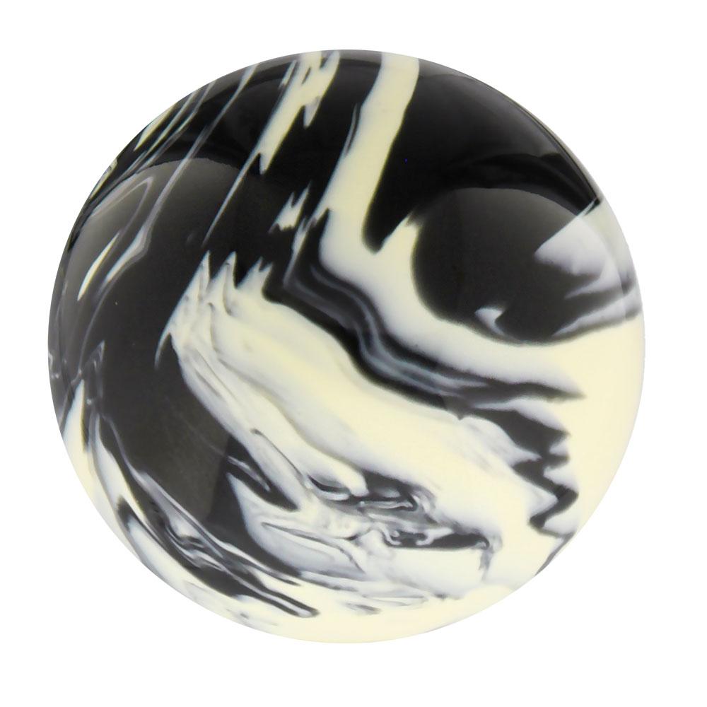 Black & White Cream Swirl Round Knob Cane w/ Custom Color Ash Shaft & Collar Cheap Get Authentic