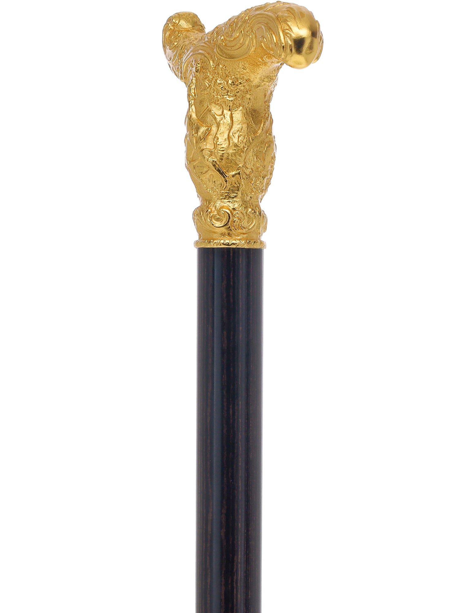 14 K Gold Plate Antique Reproduction T Handle Walking Cane With Stamina Wood Shaft Wide Range Of Sale Online