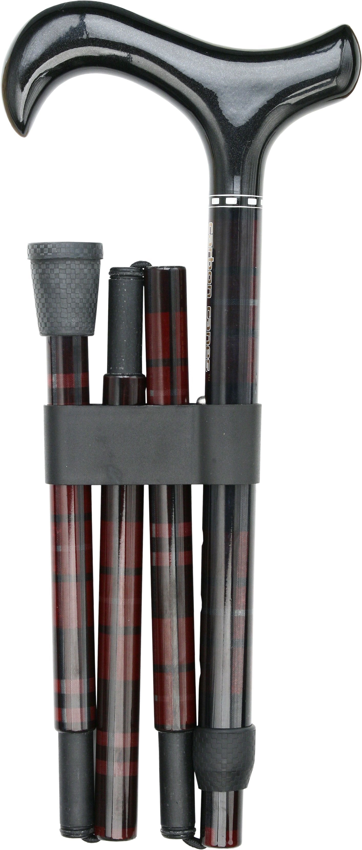 Scratch and Dent Carbon Fiber Plaid Derby Walking Cane With Folding Adjustable Carbon Fiber Shaft V3410 Buy Cheap Authentic