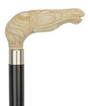Faux Ivory Stallion Horse Head Cane - Italian Handle w/Custom Shaft and Collar Sale Reliable
